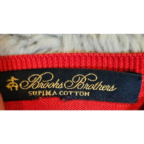 Brooks Brothers Supima Cotton Knit Vest, Red, Sleeveless, Womens Sz L, see pics - Picture 3 of 5